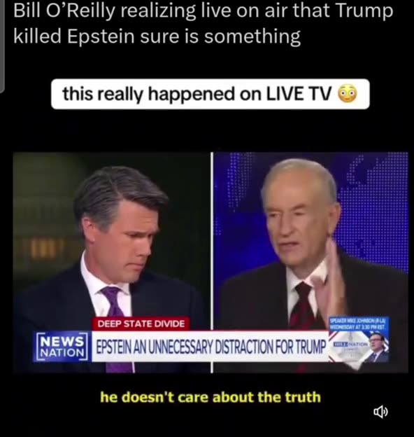🧐 This really happened on LIVE TV! Bill O'Reilly, Trump, Epstein