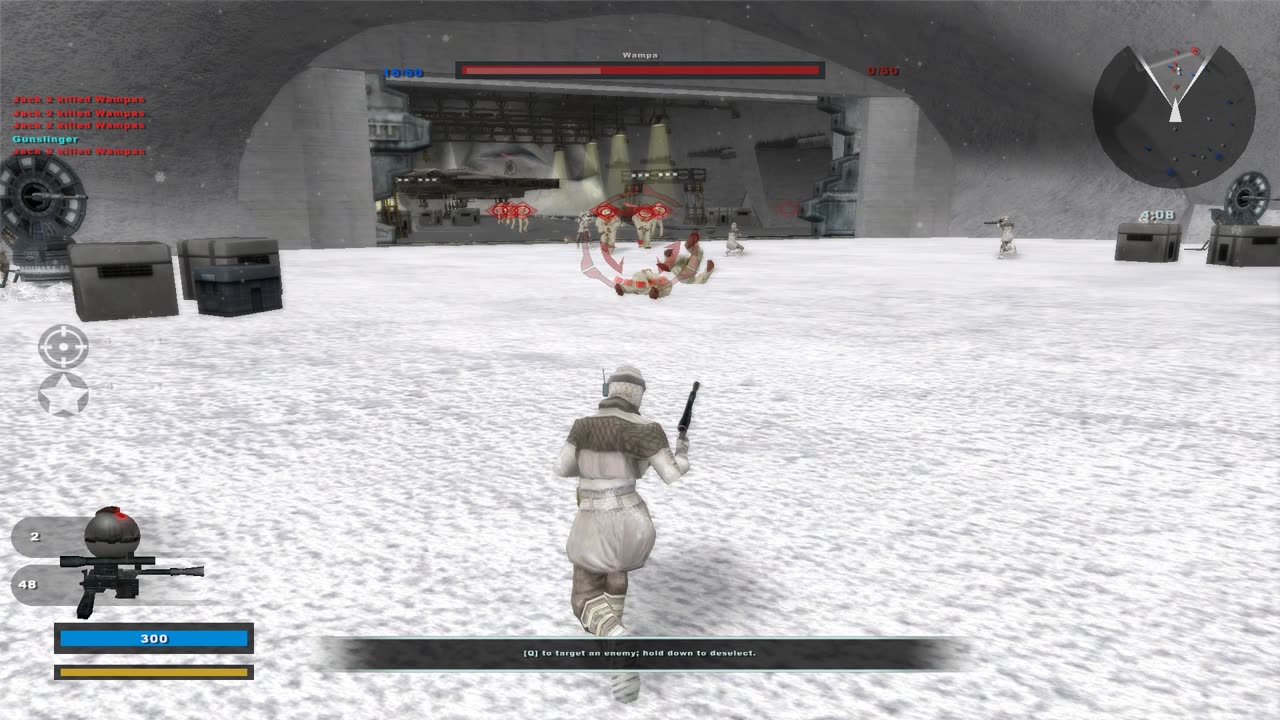 SWBF2 2005: Instant Action Hunt Rebels Hoth Gameplay