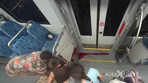 White Ukrainian woman stabbed to death on train Warning Full unedited video GRAPHIC