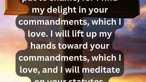Journey of faith and spiritual growth Psalms 119:46-48 Daily Bible Verse