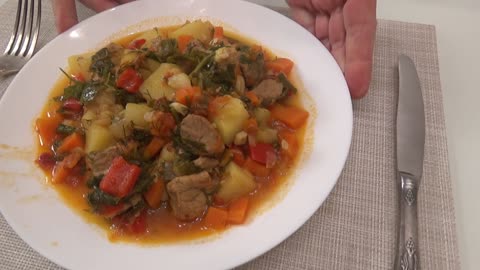Рагу с мясом и Анекдот на Одесской Кухне