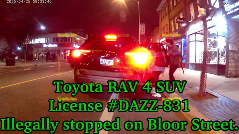 Bike Infrastructure Blocking SHITHEADS: Toyota RAV-4 License #DAZZ-831, Toyota XSE License DEJF-444