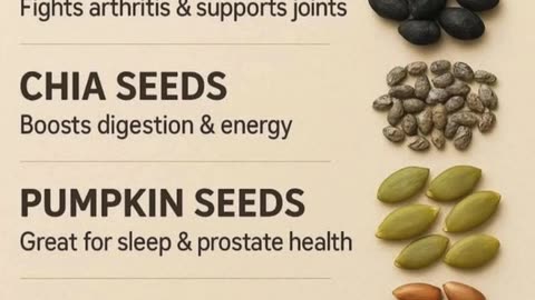 Eat THESE 6 Seeds Daily (Doctors Won’t Tell You This!) 🌱 #SuperfoodSecrets #health