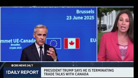 .S. President Donald Trump says he's ending all trade discussions with Canada