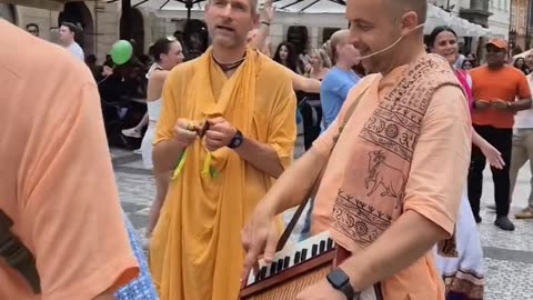 Harinam Sankirtan in Prague, Czech Republic July 2025