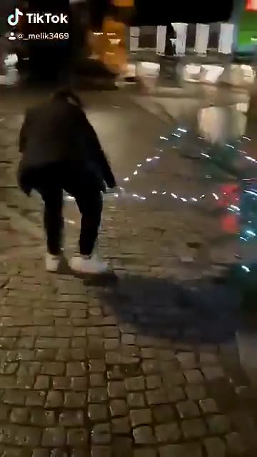 Muslim Arab Migrant Destroys Christmas Tree