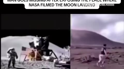 man exposes moon landing