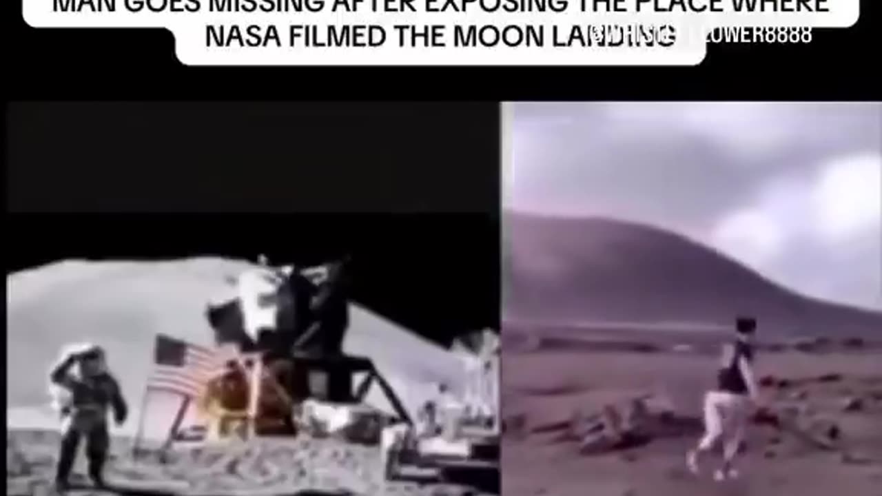 man exposes moon landing