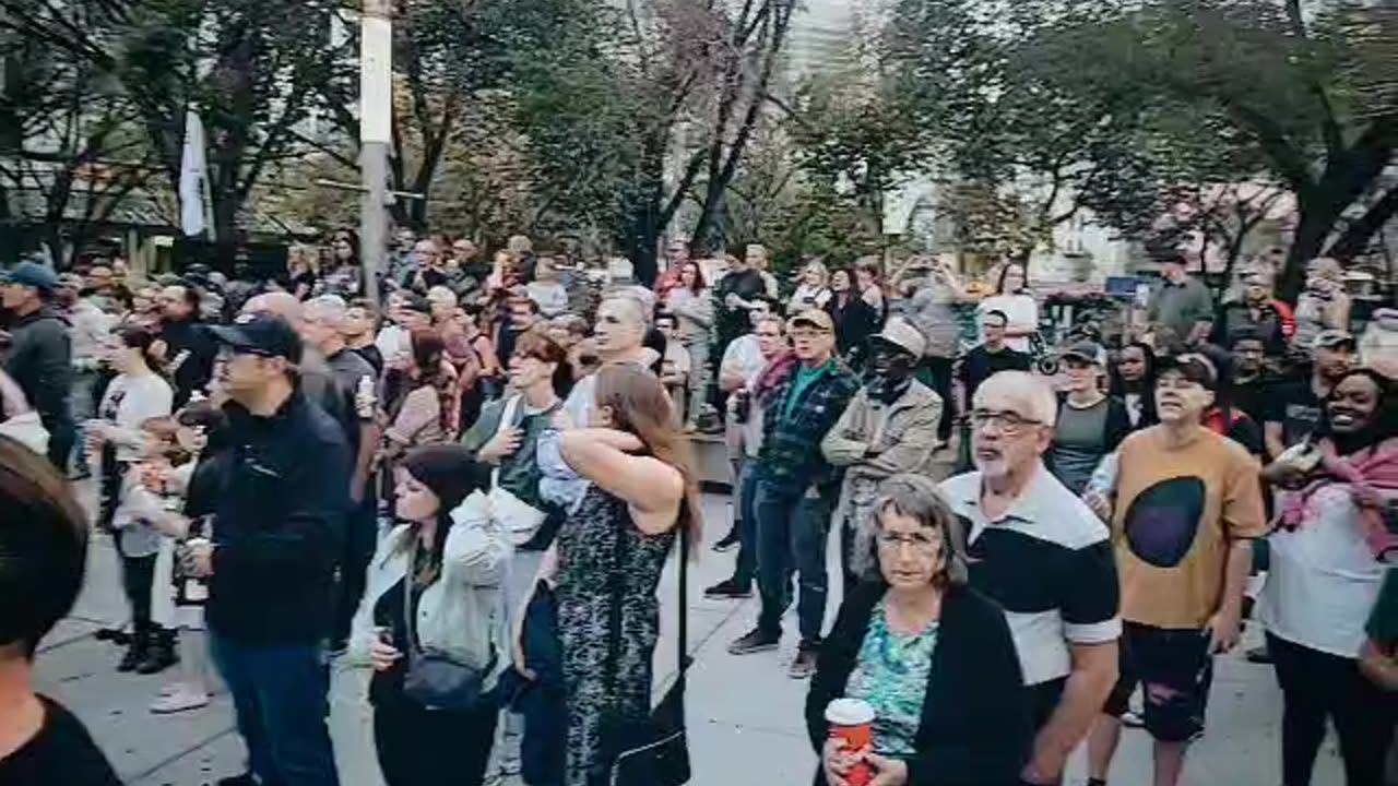 Charlie Kirk Vigil - Calgary, Alberta