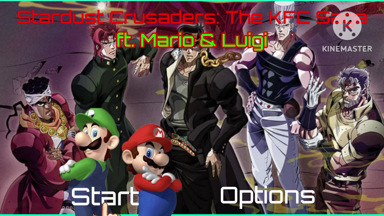 Stardust Crusaders: The KFC Saga (English Neo-Geo Bootleg) Continue & Game Over (Beta/Old Version)