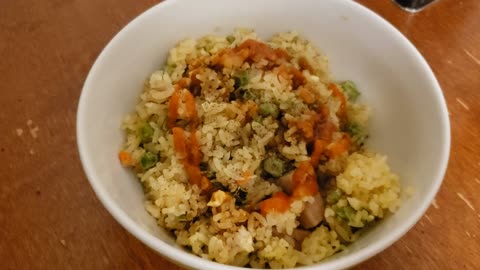 ASMR Home-made Fried Rice - Tasty mukbang