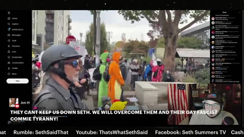 Tommy Boi LIVE No Kings Hate America Protest In Portland With ANTIFA & Crazy Liberals