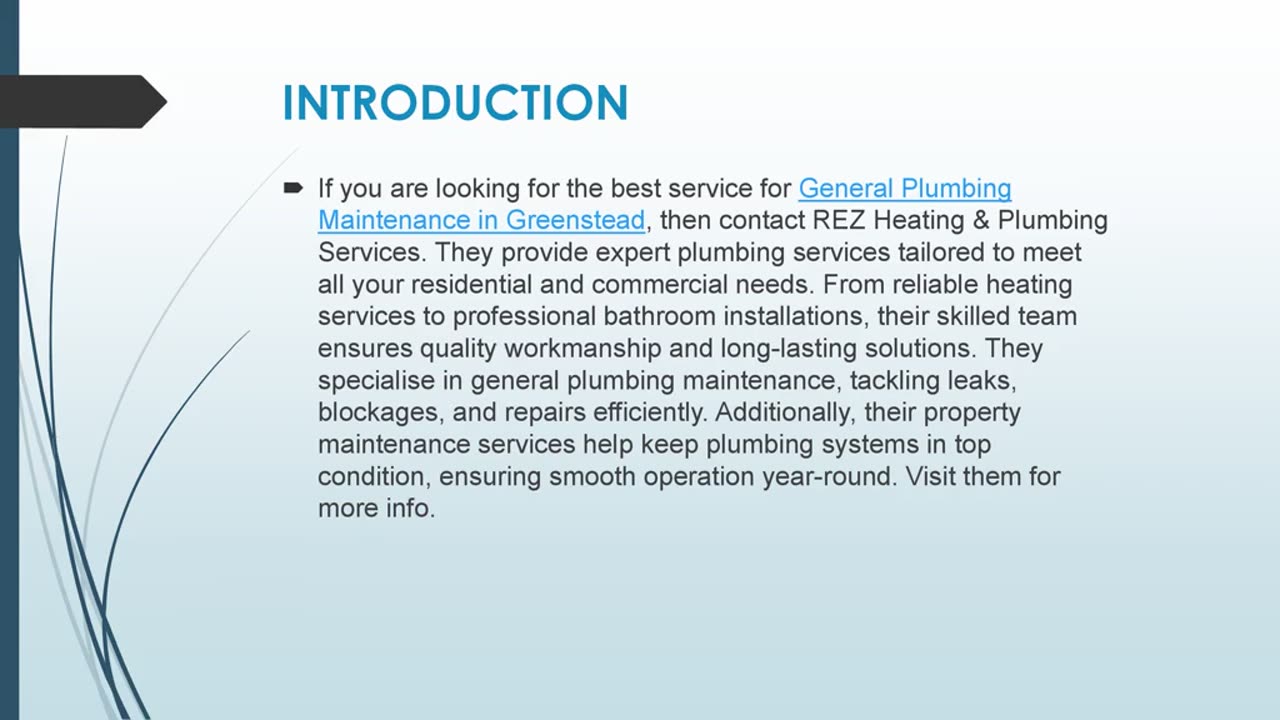 Best General Plumbing Maintenance in Greenstead
