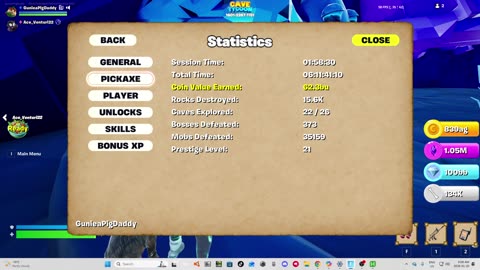 FORTNITE CAVE TYCOON