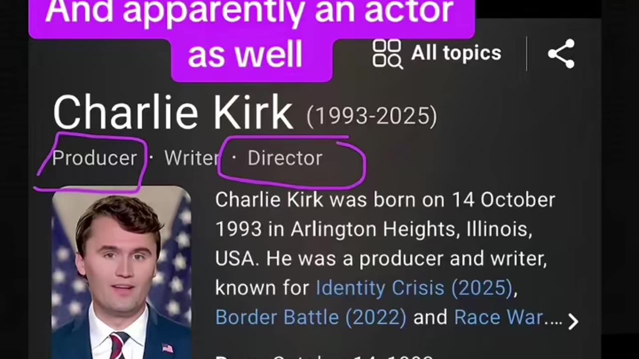 Breaking ⛔️And apparently an actor as well!