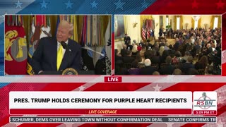 WATCH: President Trump officially proclaims today, August 7, 2025, as National Purple Heart Day.