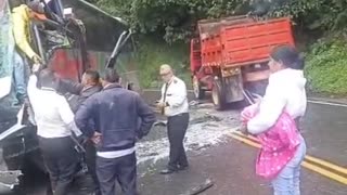 Accidente de tránsito en la vía entre Bucaramanga y Pamplona