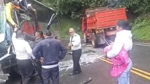 Accidente de tránsito en la vía entre Bucaramanga y Pamplona