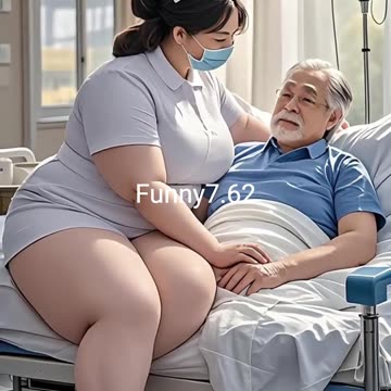 How is the nurse taking care of the patient