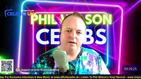 CELEB TV UK – Home Of Phil Wilson Chats With Celebs