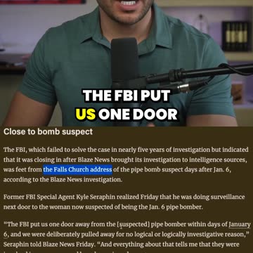 FBI PULLED Agents Feet From J6 Pipe Bomber