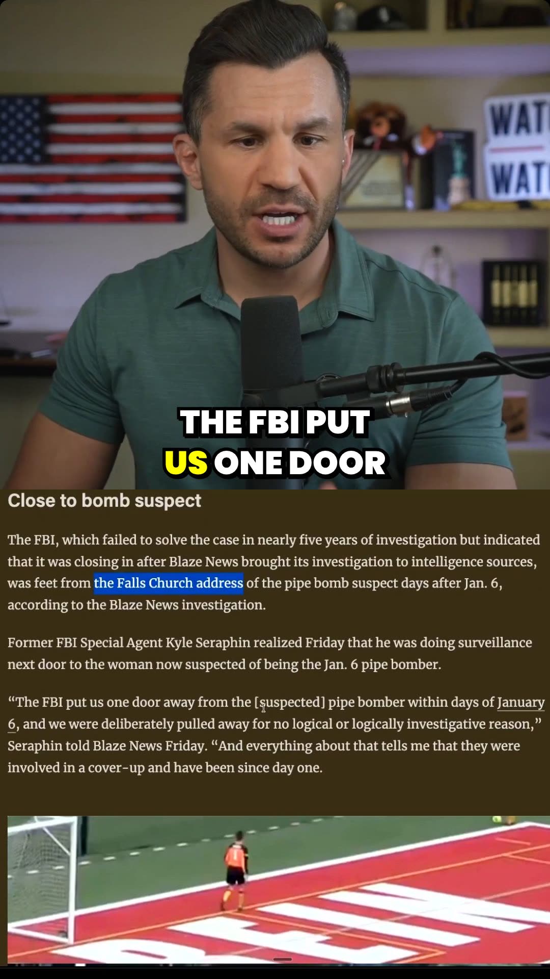 FBI PULLED Agents Feet From J6 Pipe Bomber