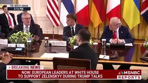 WATCH: During Trump meetings, European leaders express support for Zelenskyy