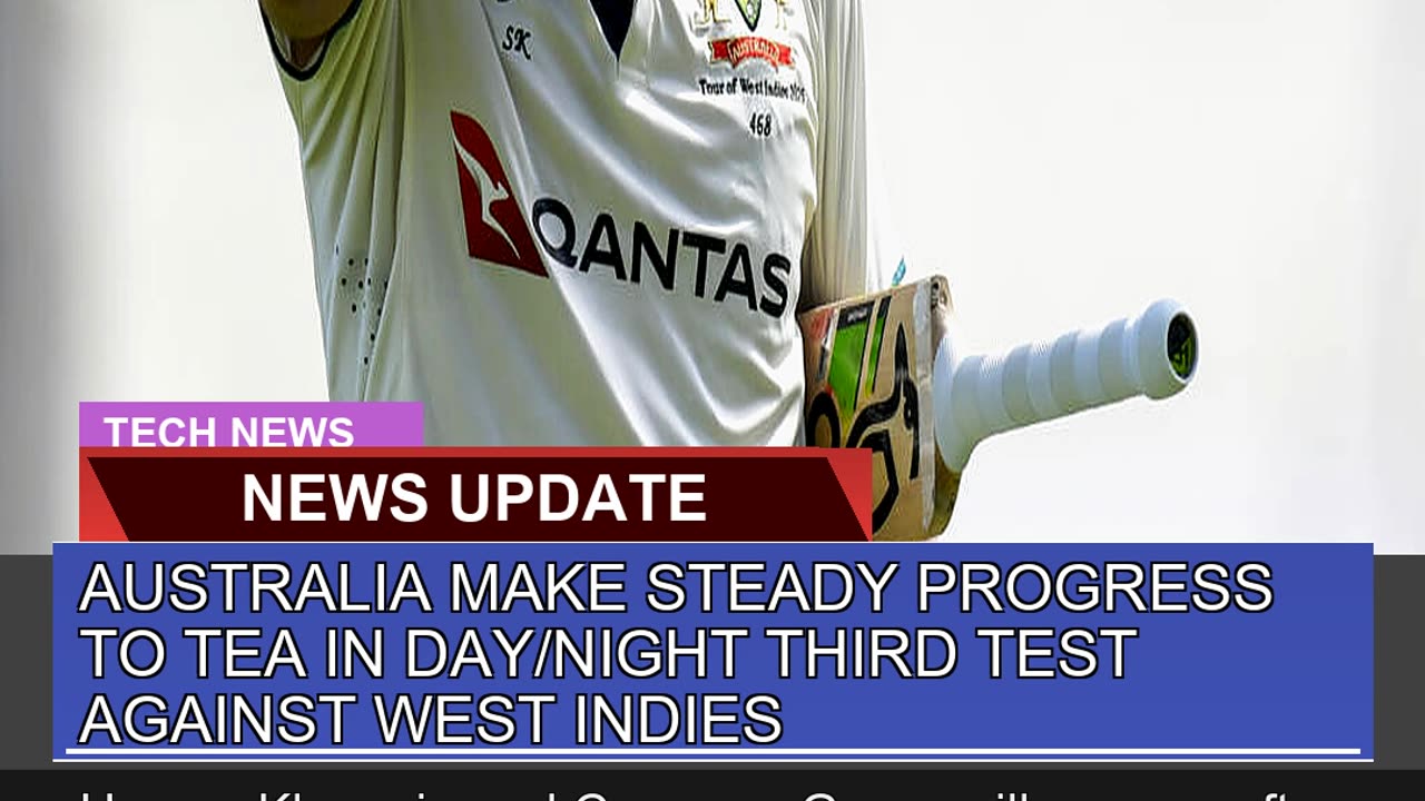 Australia Make Steady Progress to Tea in Daynight