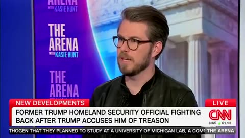 Miles Taylor does not regret allegedly committing treason, as accused by Donald Trump.