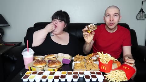 Extreme McDonald''s Feast with Hungry Fat Chick • MUKBANG_part5