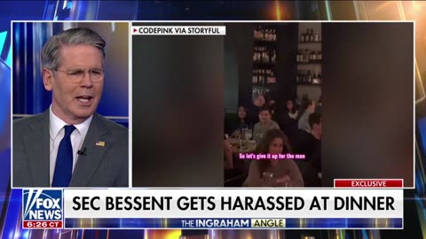 Bessent Speaks Out After He's Mobbed and Harassed by Code Pink Activists at DC Restaurant