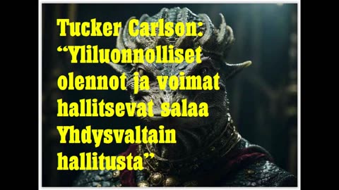 Tucker Carlson - Yliluonnolliset olennot ja voimat hallitsevat salaa Yhdysvaltain hallitusta
