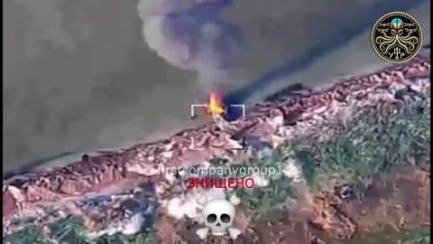Ukrainians Destroy Enemy Boat in the Dnipro River
