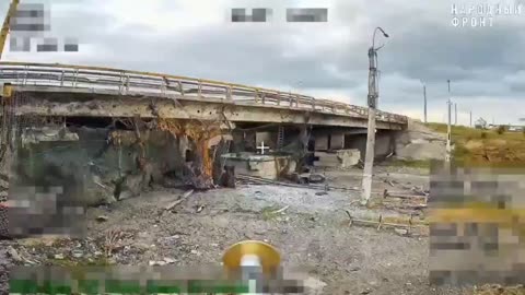 KVN Drone Attacks a Ukrainian Hideout Under the Antonovsky Bridge