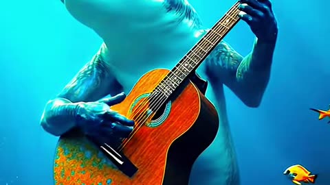 OLHA SÓ ESSE TUBARÃO 🦈🦈 #violao #ai #tubarao #submersible #cover #ani