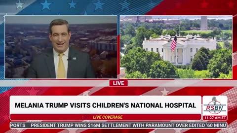 RSBN First Lady Melania Trump Visits Children's National Hospital... - 7-3-25