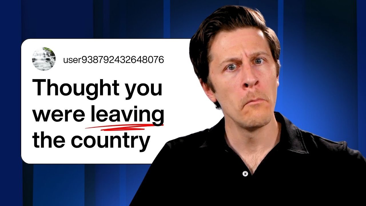 Thought you where leaving the country? Just Another lie?
