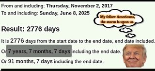 🤯 777 & 666 Time Difference To "My Fellow Americans, The Storm Is Upon Us." 🤯