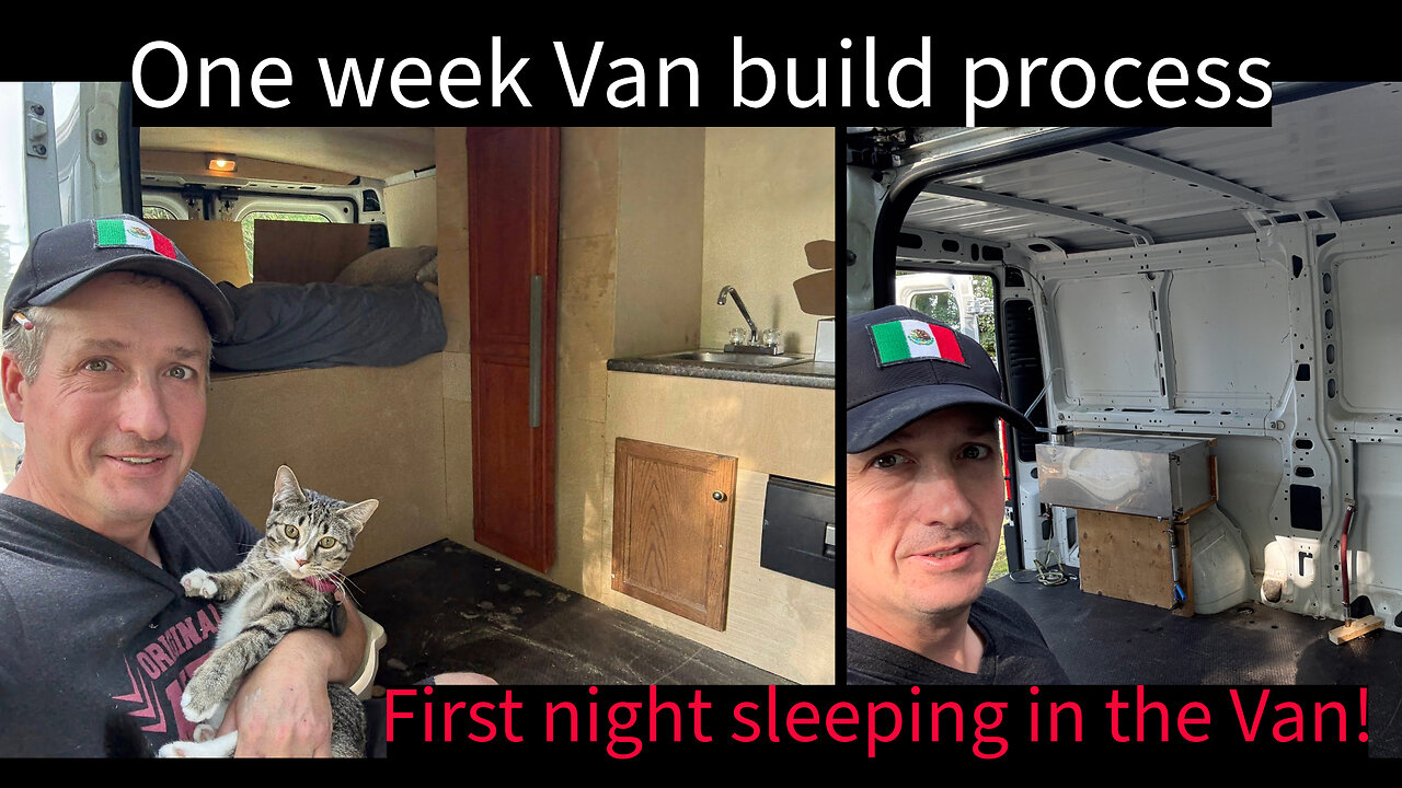 DIY van conversion- My off grid mininstry outreach van for traveling- Me and Buddy the Cat 🐈