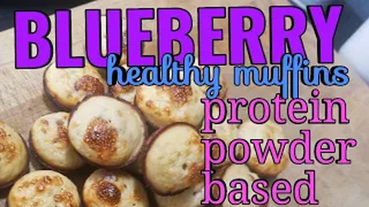 Healthy Blueberry Muffin - protein powder based