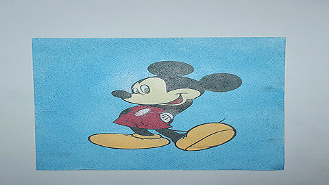 WATCH Mickey Mouse emerge from RAINBOW SAND!