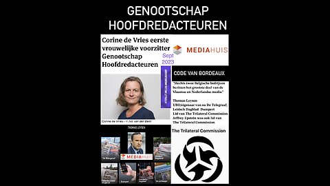 Corine de Vries, wanneer publiceert de MSM dat Klaus Schwab (WEF) onlangs in Nederland was?