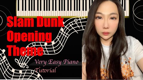 Slam Dunk Opening OST Kimi Ga Suki da to Sakebitai PIANO Very Easy Slow Short Tutorial