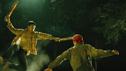 Fighting scene, Dan Chupong vs two thugs