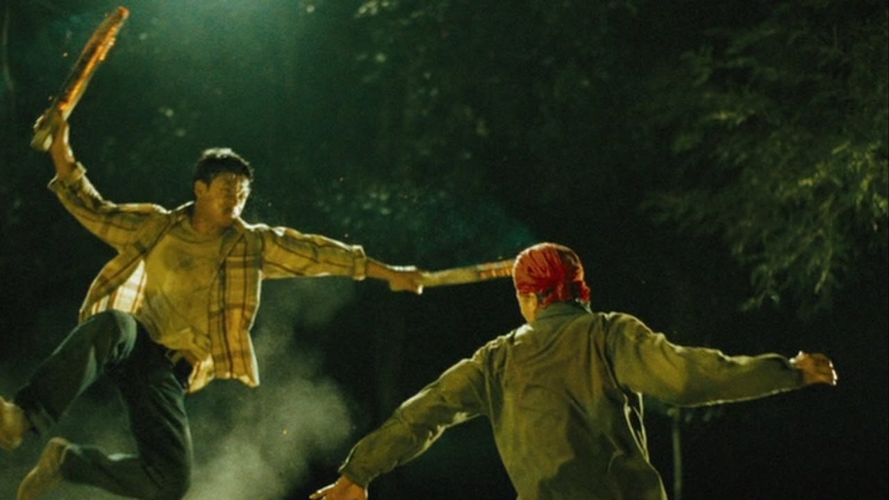 Fighting scene, Dan Chupong vs two thugs