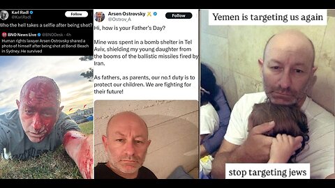 Meet Israeli Crisis Actor ARSEN OSTROVSKY who is ALWAYS at FALSE FLAG events