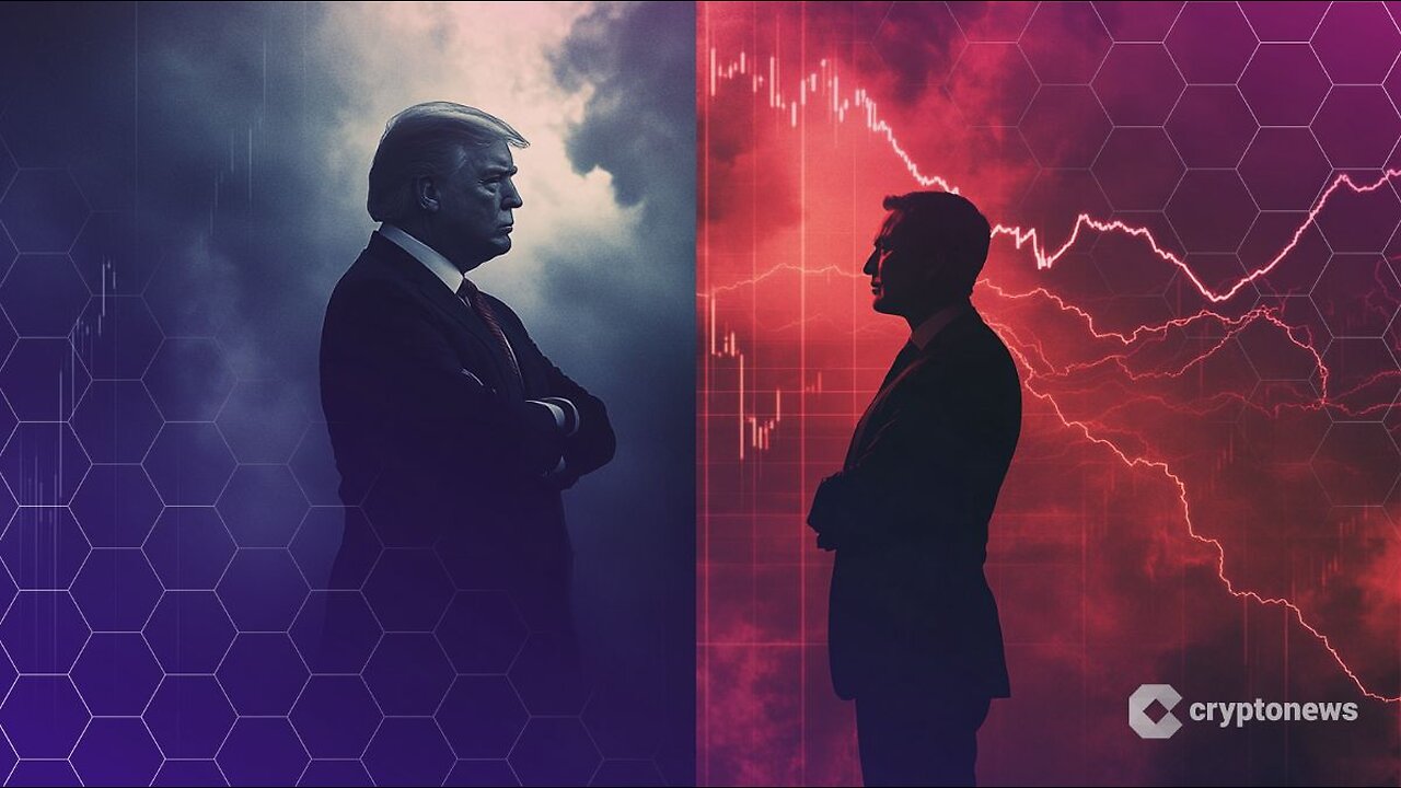 Trump vs Musk: Crypto Market Turns Red, Tesla Closes 14% Lower