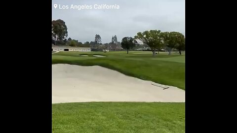 Cessna Plane makes an emergency landing at a private golf course