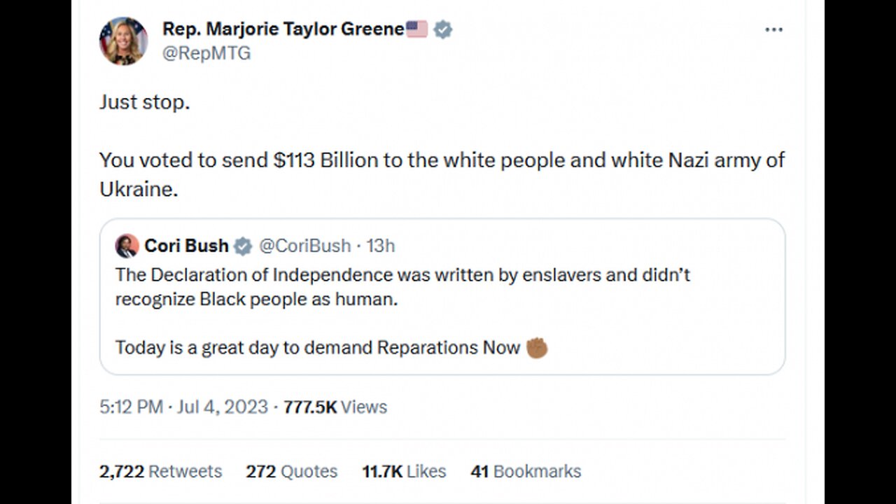 Democrat cult ‘Squad’ cori bush INDICTED, Charged with WIRE FRAUD, Lying to Congress: ‘We’re F*CKED’