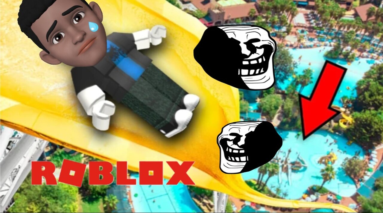 The Highest Ever Waterslide Obby on Roblox is THE Waterslide of HELL!
